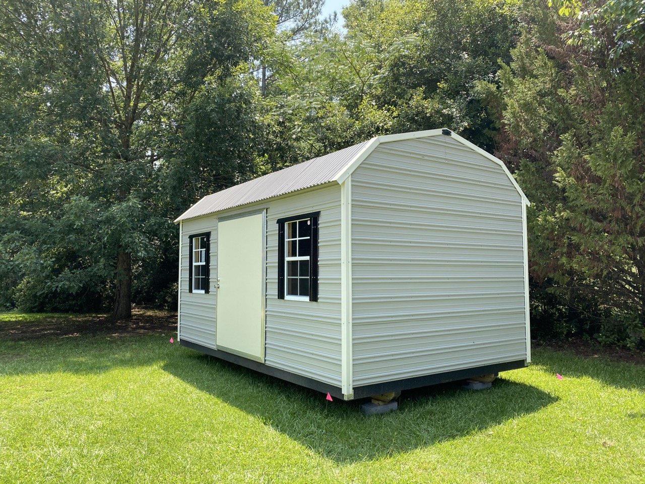 Barn loft aluminum shed