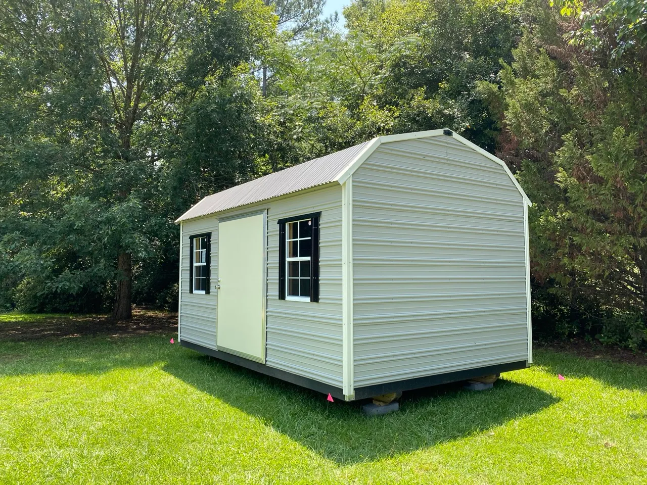 Barn loft aluminum shed