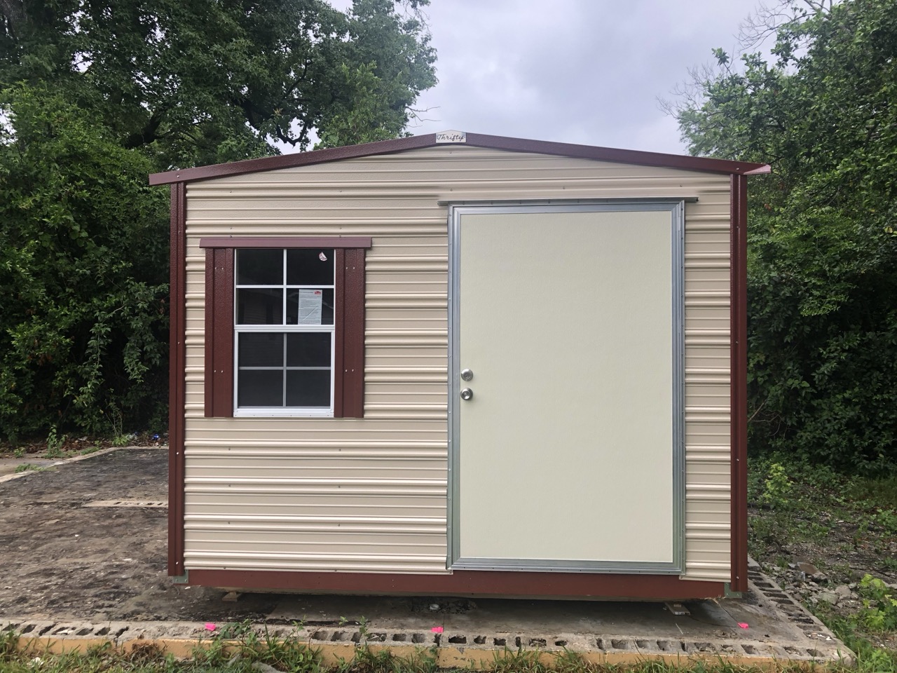 Aluminum shed installed at customer property