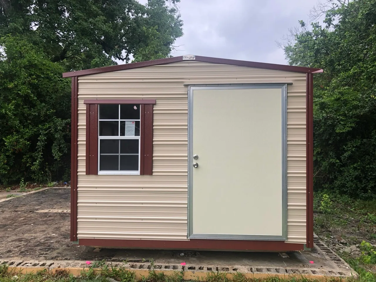 Aluminum shed installed at customer property