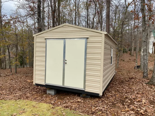 Aluminum gable style shed