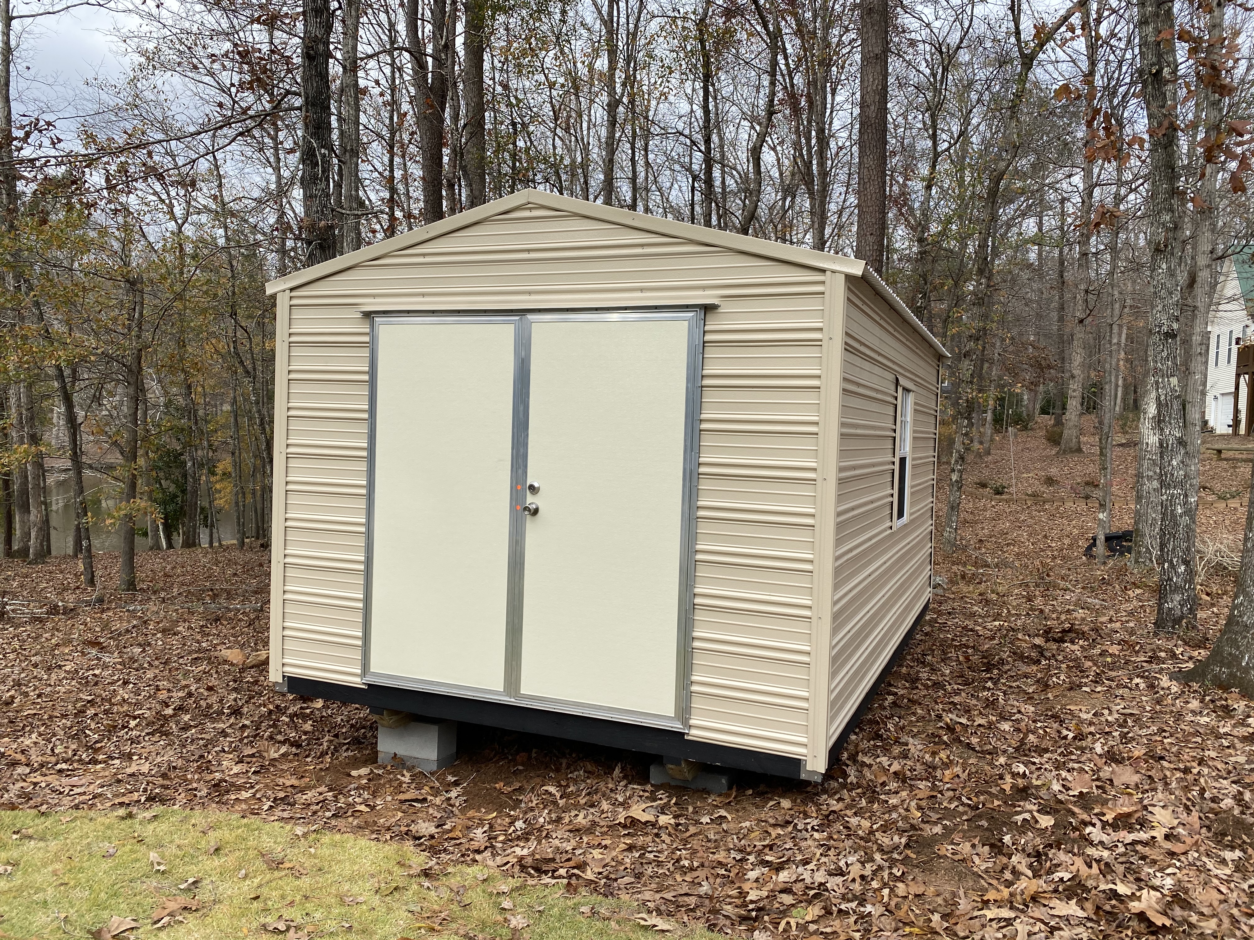 Aluminum gable style shed