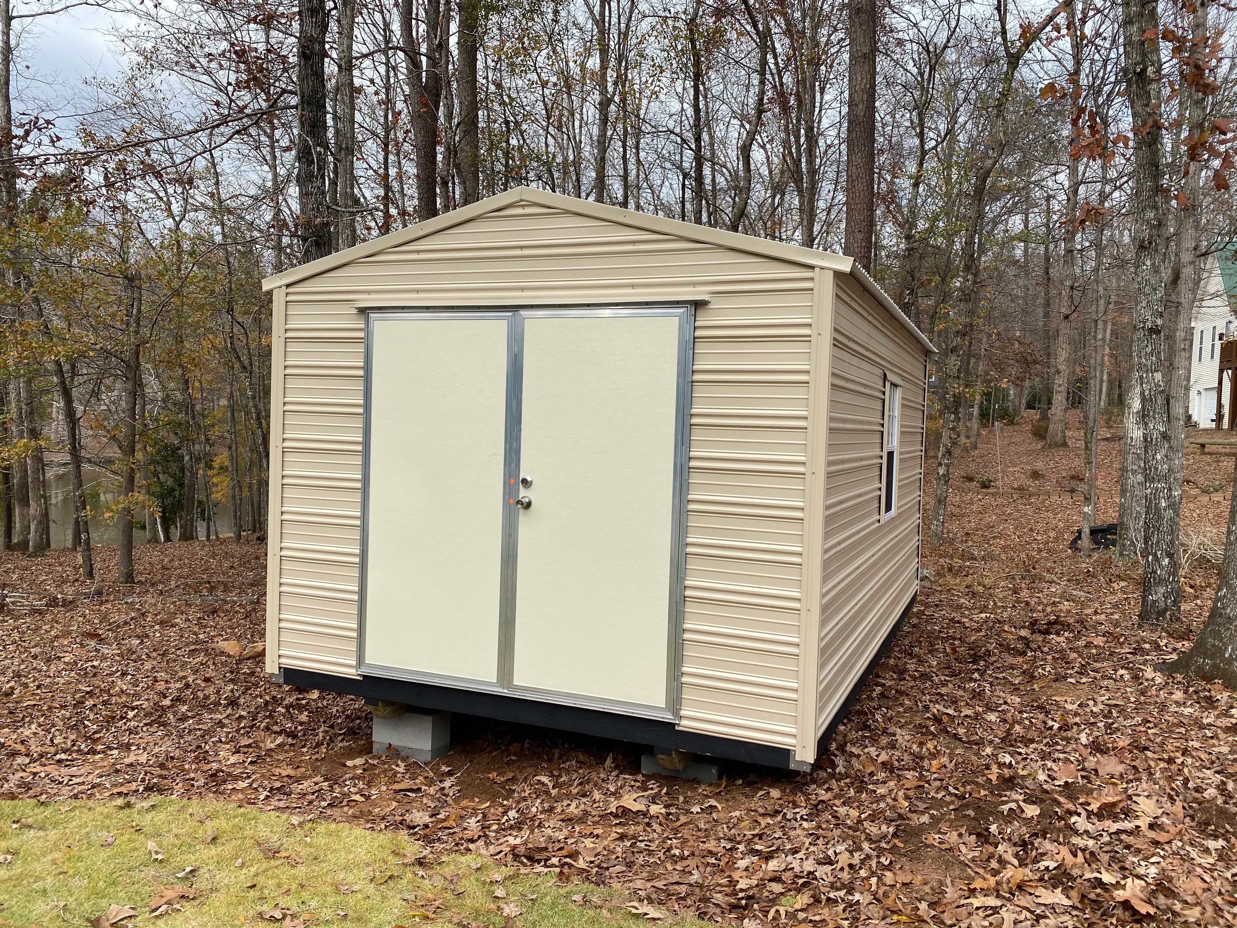Aluminum gable style shed