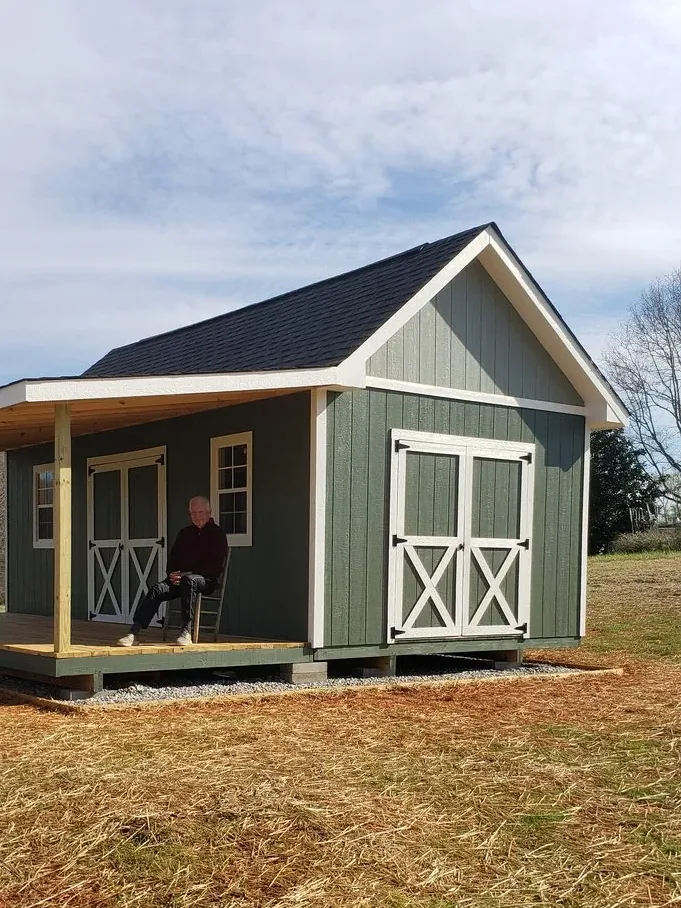Custom wood shed by Banner Buildings