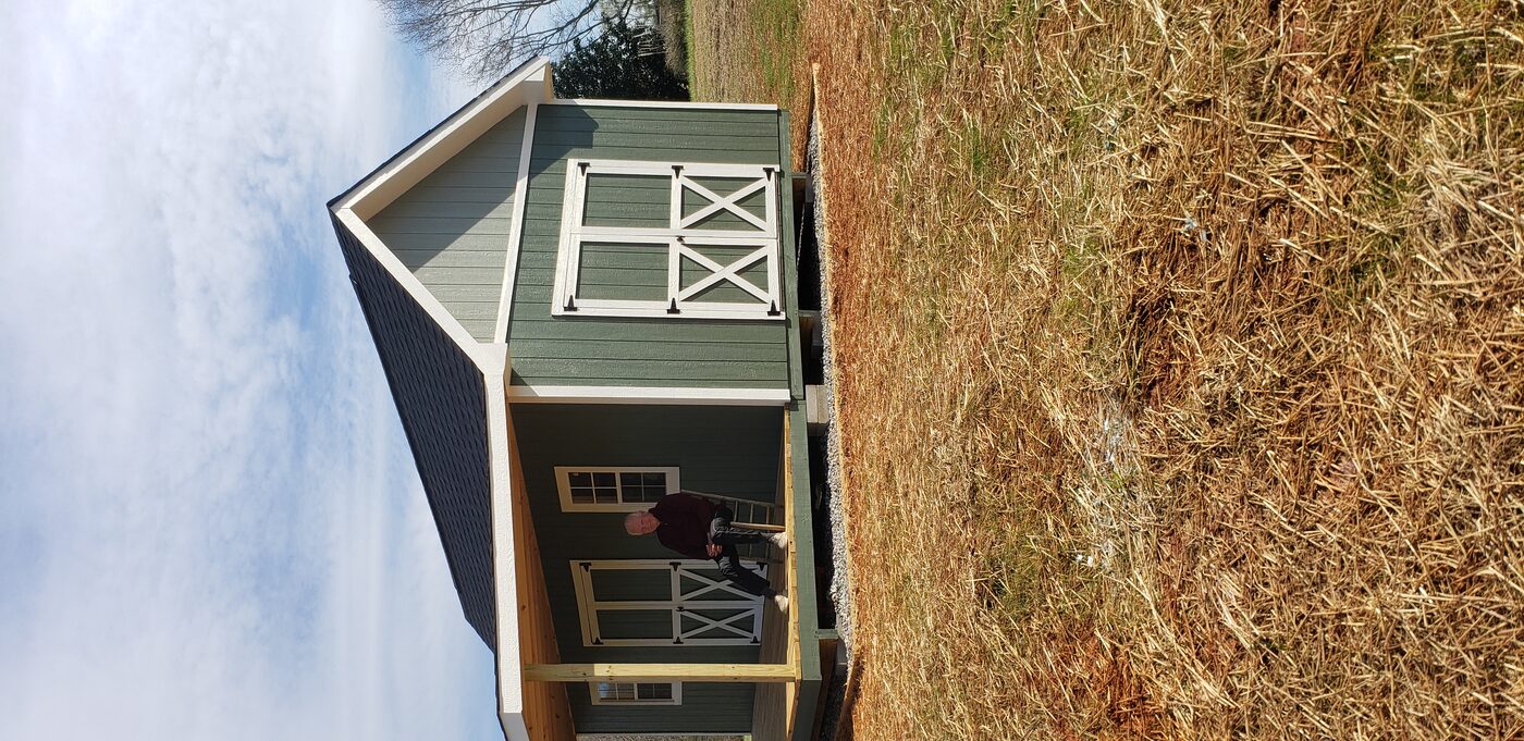 Custom wood shed by Banner Buildings