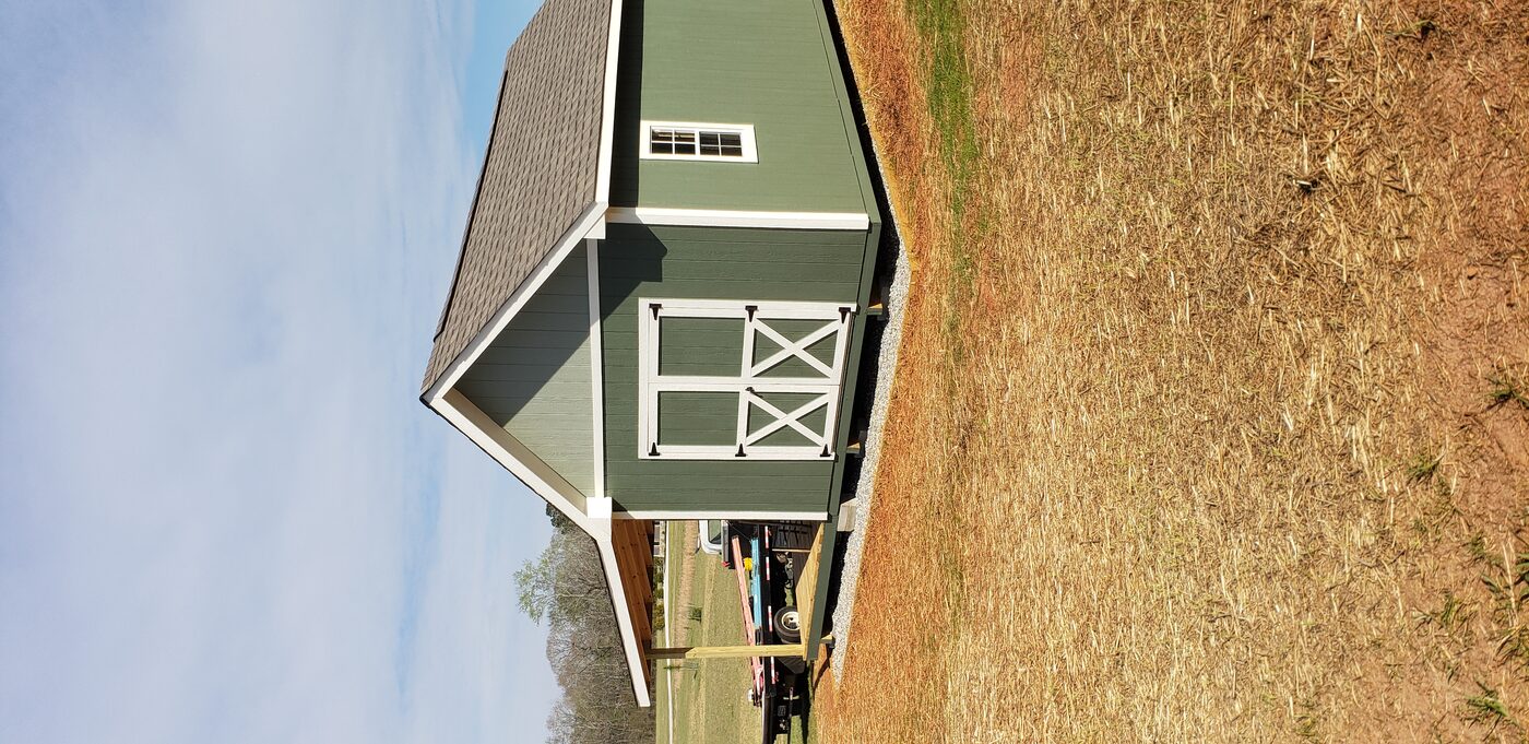Custom wood shed by Banner Buildings