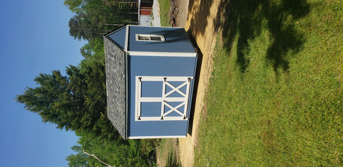 Custom wood shed by Banner Buildings