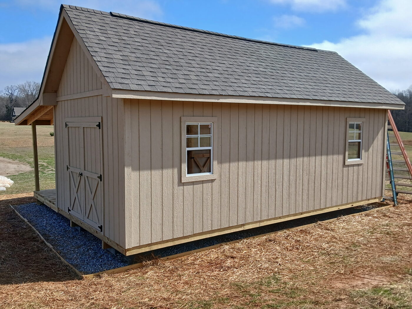 Custom wood shed by Banner Buildings