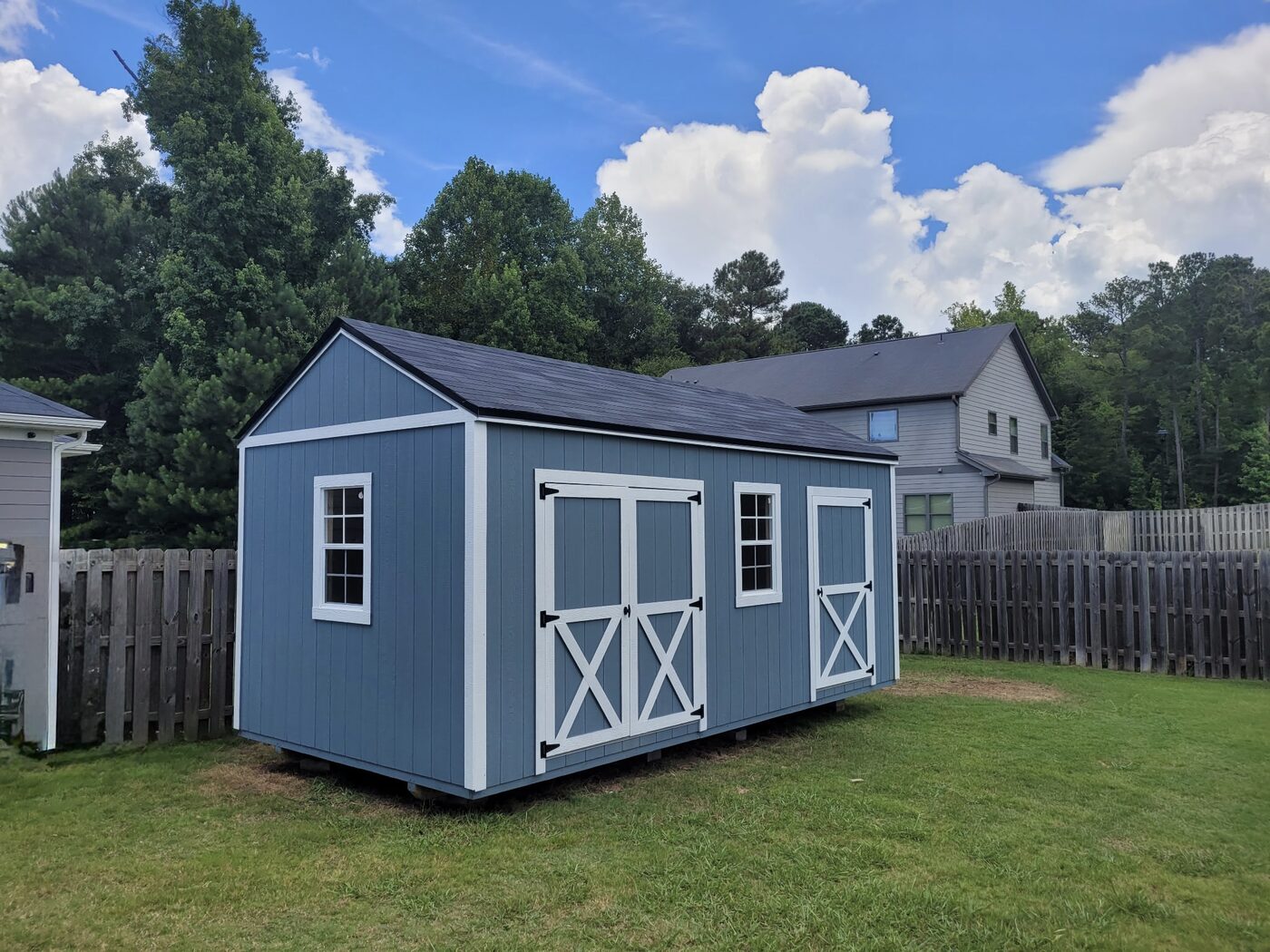 Custom wood shed by Banner Buildings
