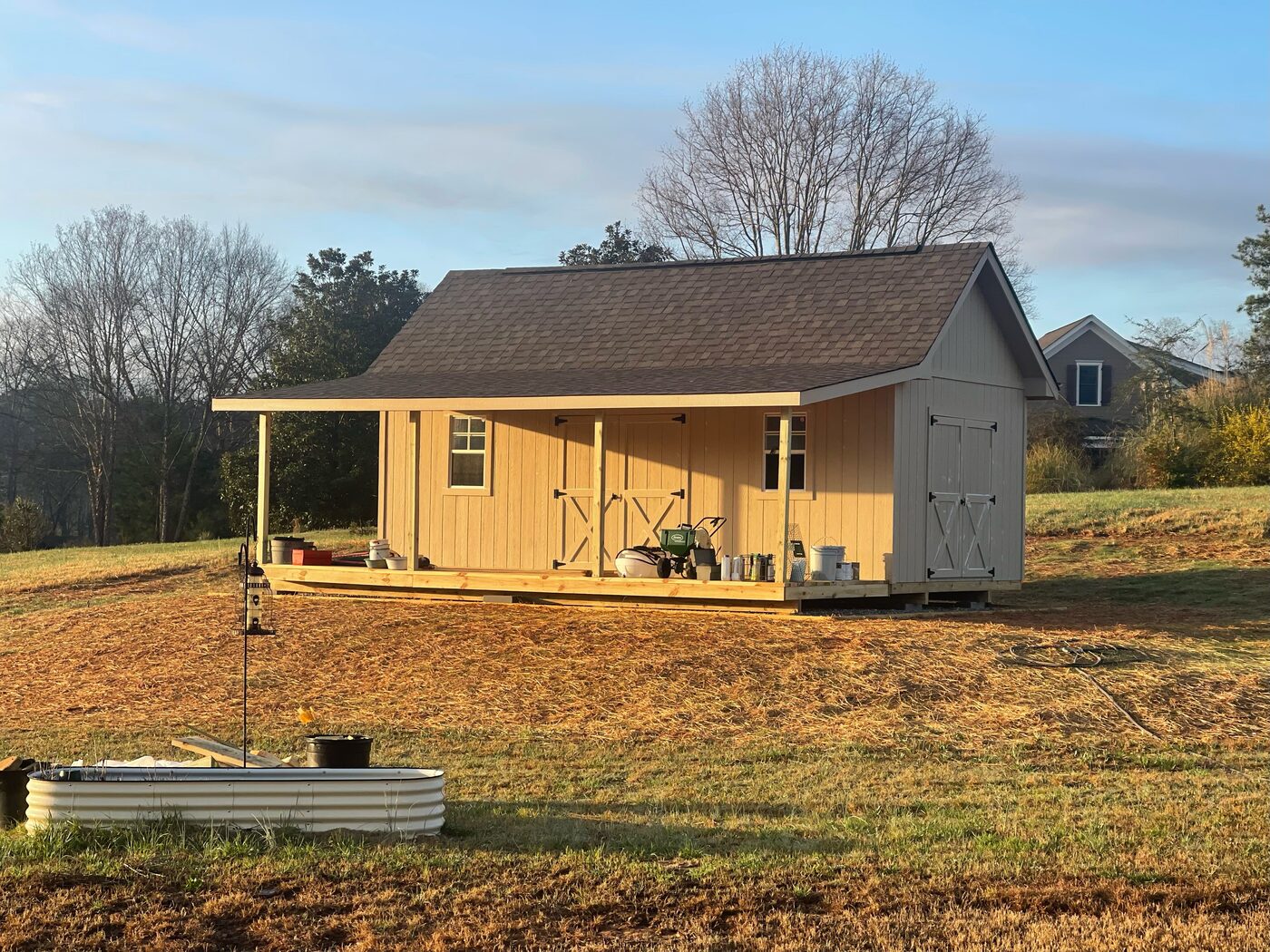 Custom wood shed by Banner Buildings