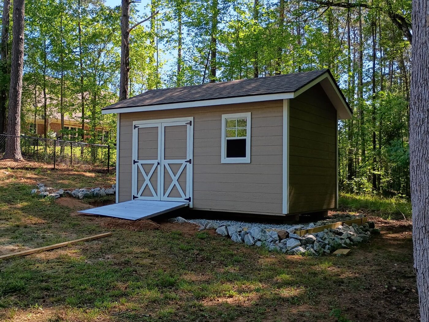 Custom wood shed by Banner Buildings