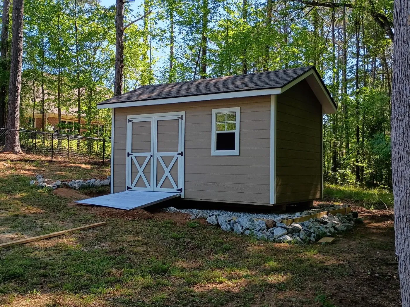 Custom wood shed by Banner Buildings