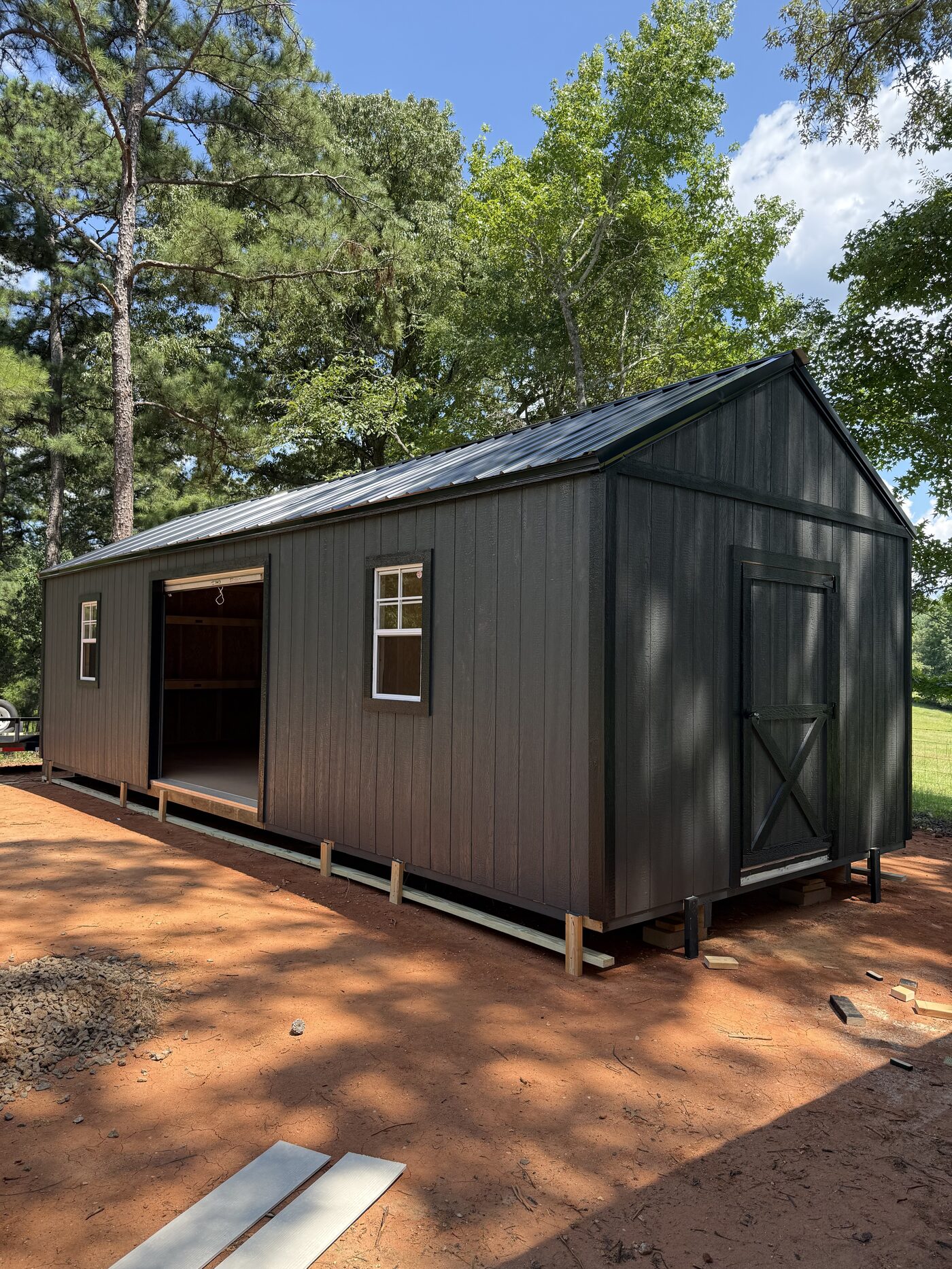 Custom wood shed by Banner Buildings
