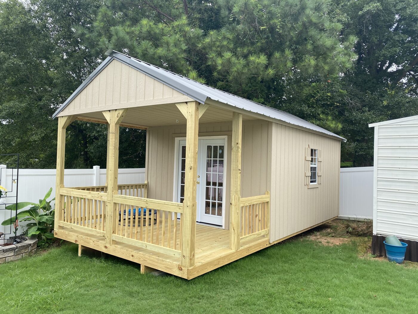 Custom wood shed by Banner Buildings