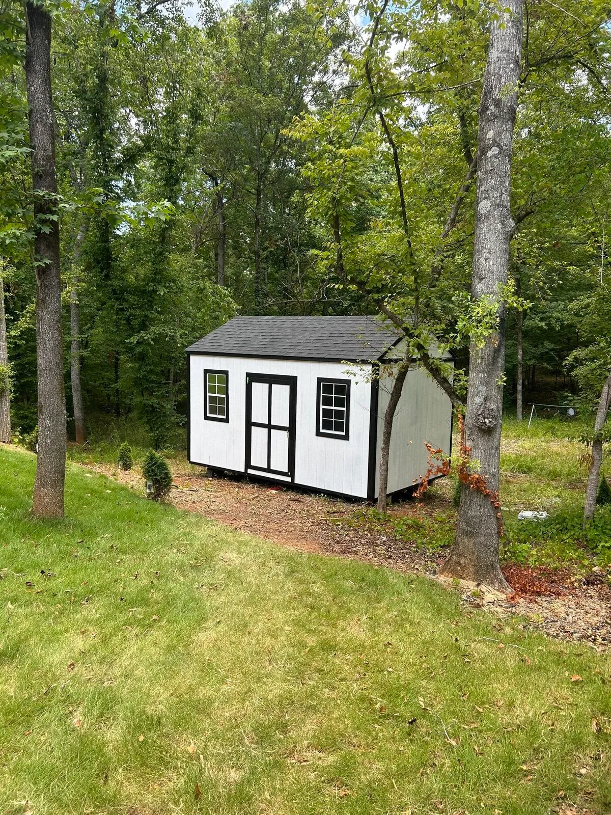 Custom wood shed by Banner Buildings